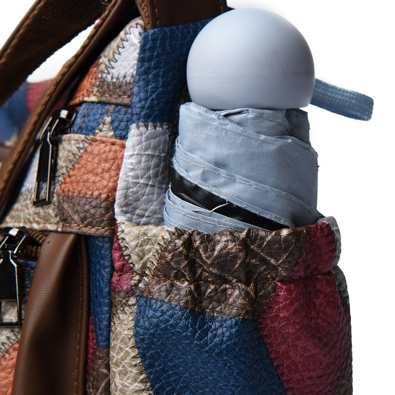 Crossbody Bag Manufacturer - Geometric Multi-Layer Zipper Bag