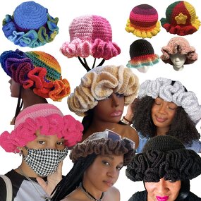 Bucket Hat Factory - Handmade Ruffle Crochet Hat