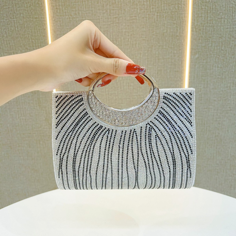 Evening Bags Manufacturer - Versatile Geometric Tassel Clutch