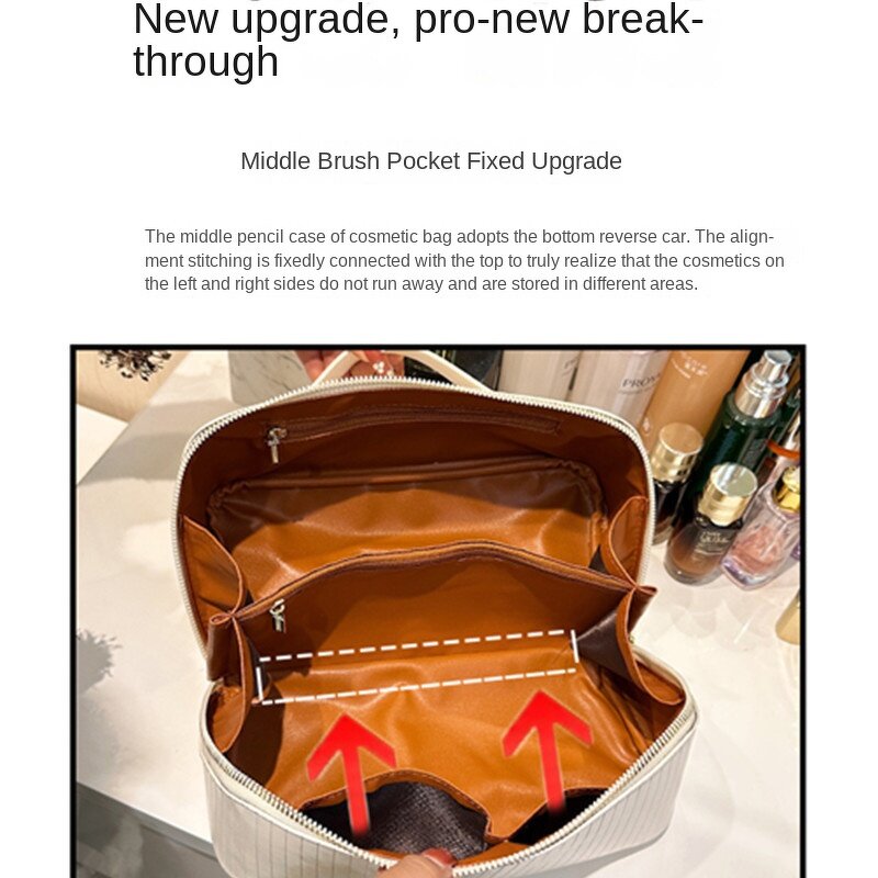 Cosmetic Bag Factory - Multi-Functional Solid Color Case