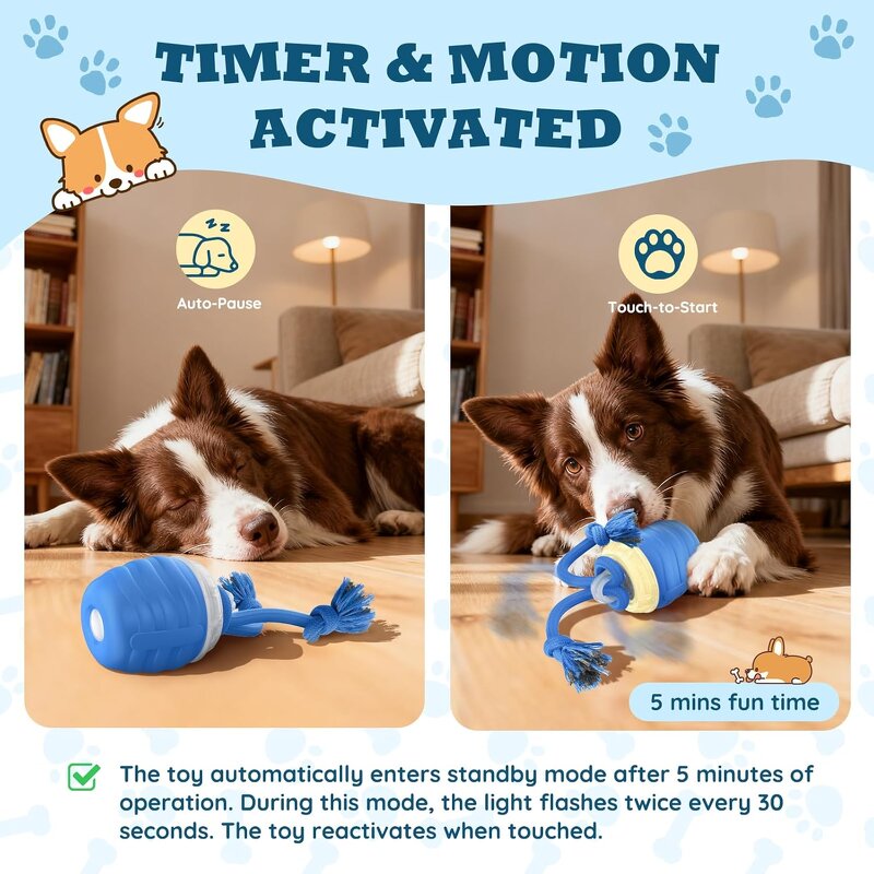 Dog Toys Factory - Smart Rolling Rechargeable Ball Toy