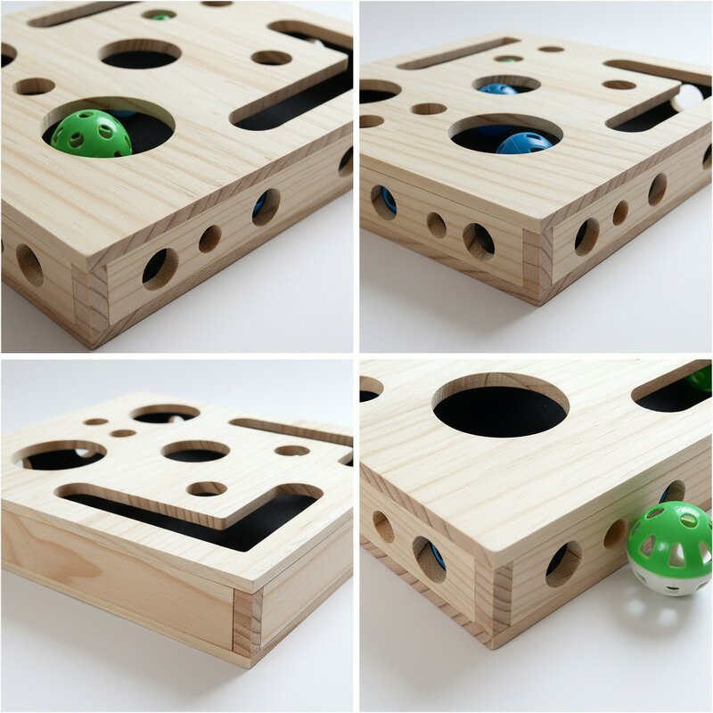 Cat Nail File Factory - Scratch Puzzle Enrichment Box