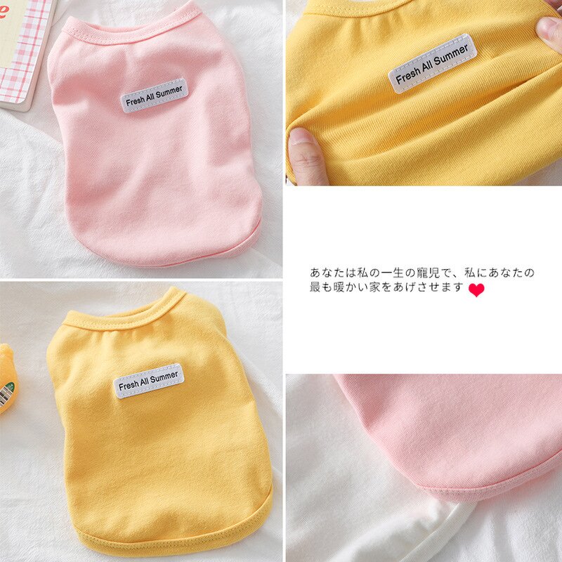Pet Clothes Manufacturer - Cute Fashion Summer Vest Shirt