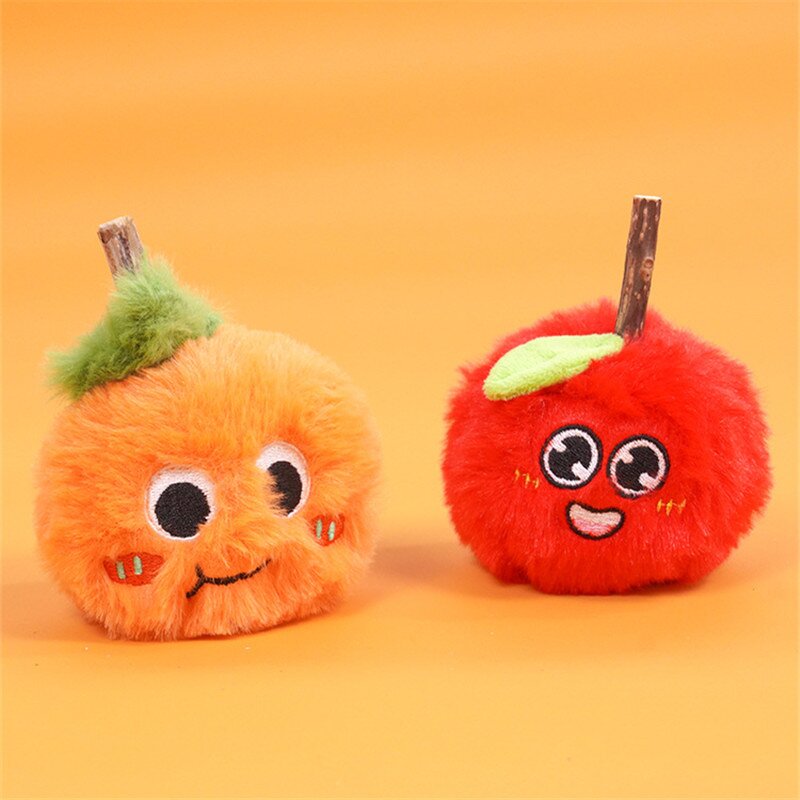 Cat Toys Manufacturer - Fruits Plush Silvervine Chew Toy