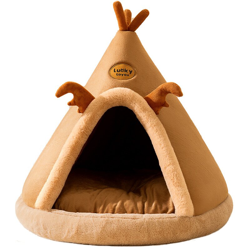 Pet Bed Factory - Warm Elk Christmas Tent Cave
