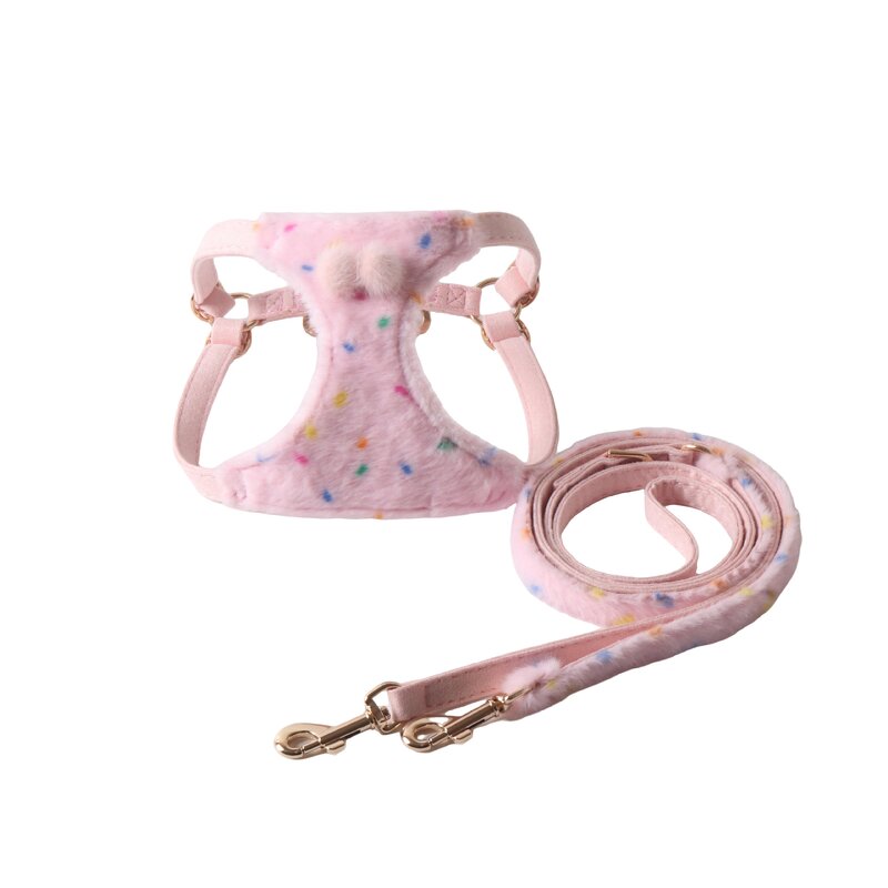 Pet Harness Vest Factory - Winter Plush with Leash Set