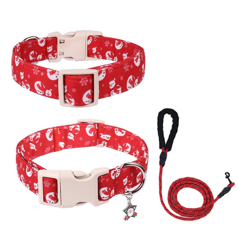 Pet Collar Factory - Christmas Collar with Leash Set