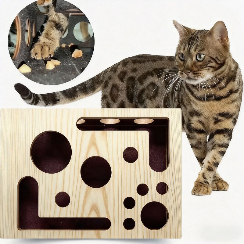 Cat Nail File Factory - Scratch Puzzle Enrichment Box