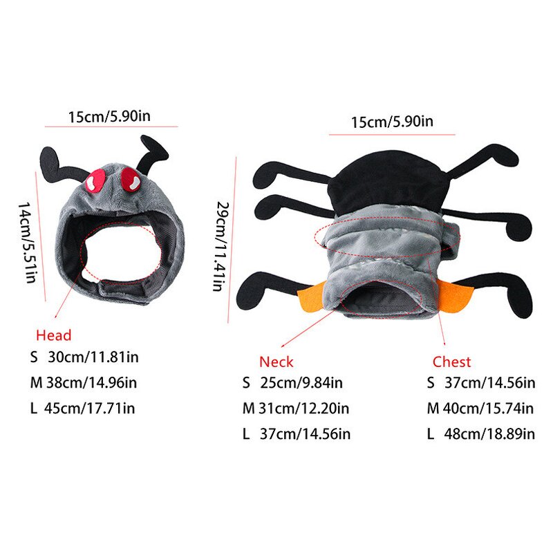 Pet Costume Factory - Plush Ants Transformation Dress Suit