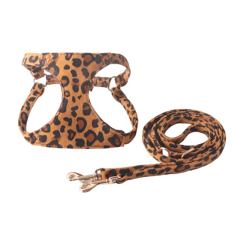 Pet Harness Vest Manufacturer - Leopard Print with Leash