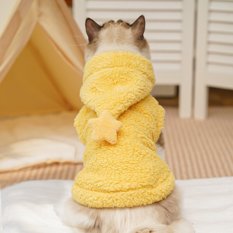 Pet Clothes Manufacturer - Cute Star Hoodies Sweater Coat