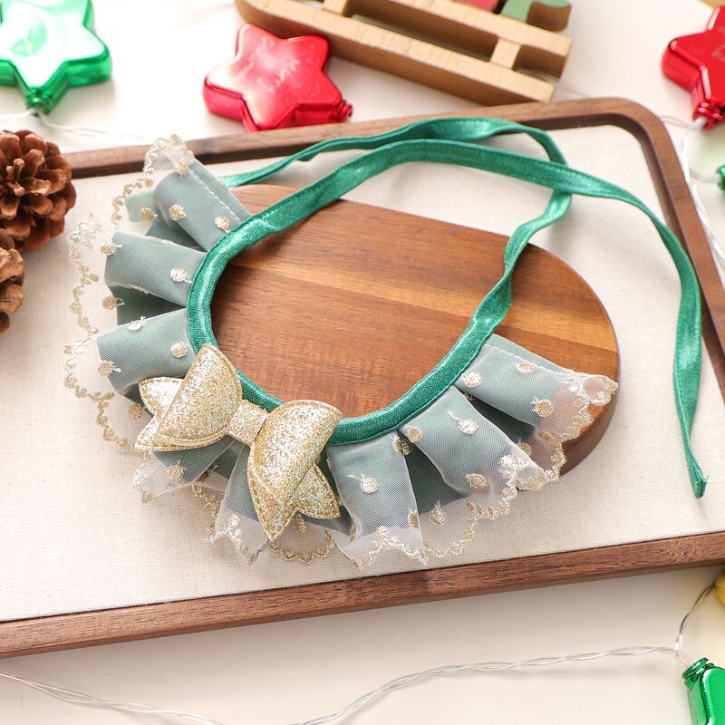 Pet Accessories Manufacturer - Christmas Bowknot Bib Collar