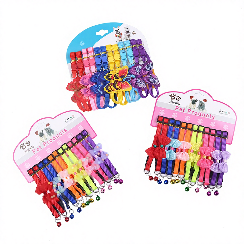 Pet Collar Manufacturer - Colorful Bow Adjustable Collar