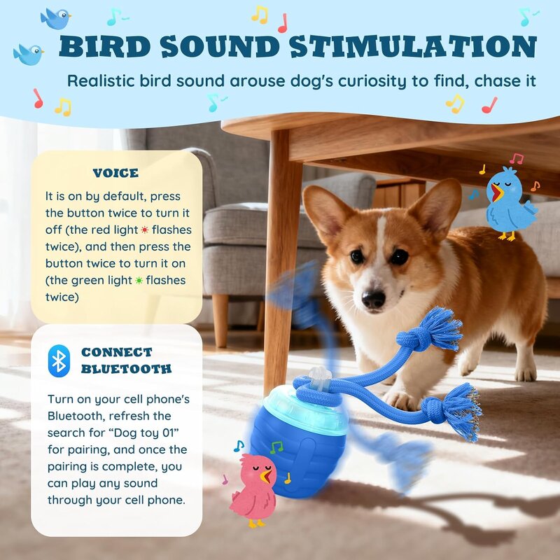 Dog Toys Factory - Smart Rolling Rechargeable Ball Toy