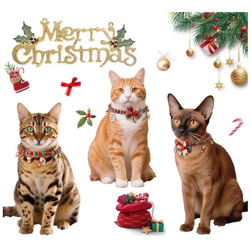 Pet Collar Factory - Christmas Bow Tie Small Dog Collar