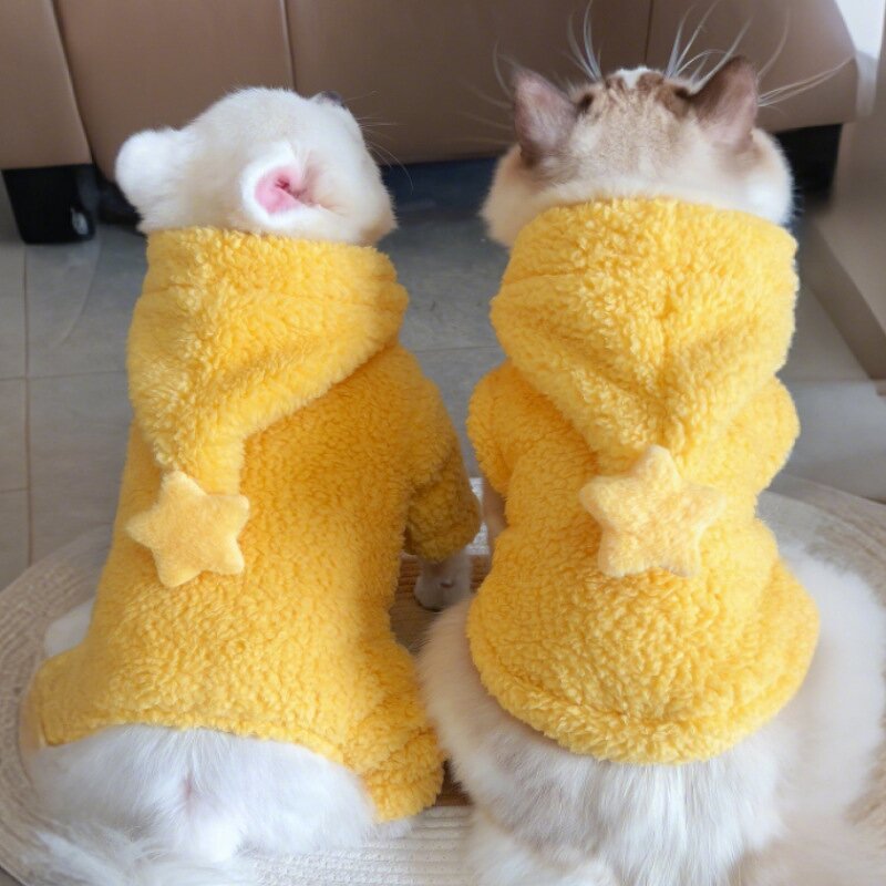 Pet Clothes Manufacturer - Cute Star Hoodies Sweater Coat