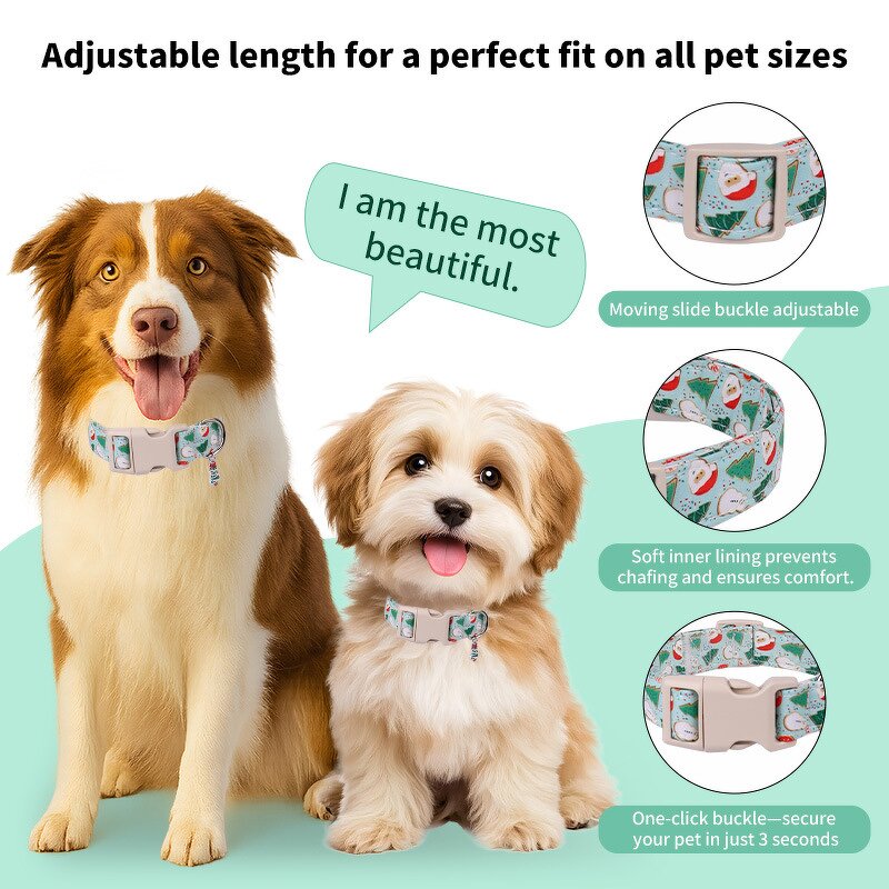 Pet Collar Factory - Christmas Collar with Leash Set