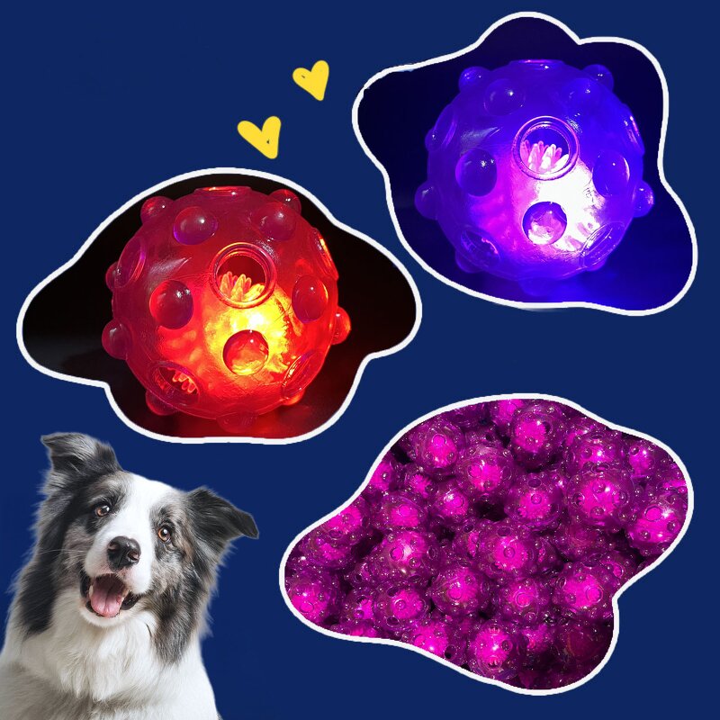 Dog Toy Ball Factory - LED Light Hollow Squeaky Toy