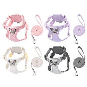 Pet Harness Set Factory - Luxury Sweet Small Dog Set