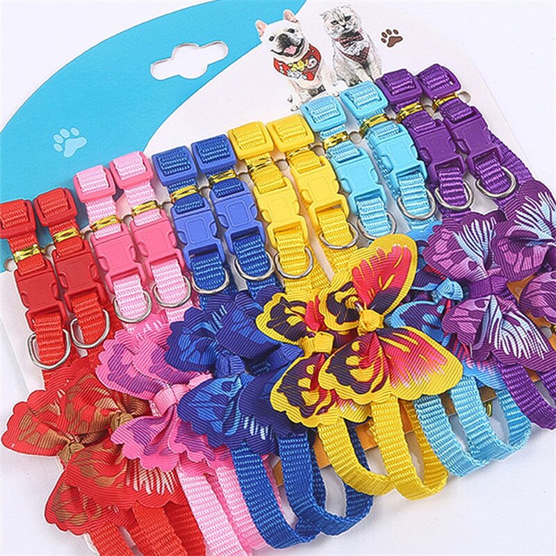 Pet Collar Manufacturer - Colorful Bow Adjustable Collar