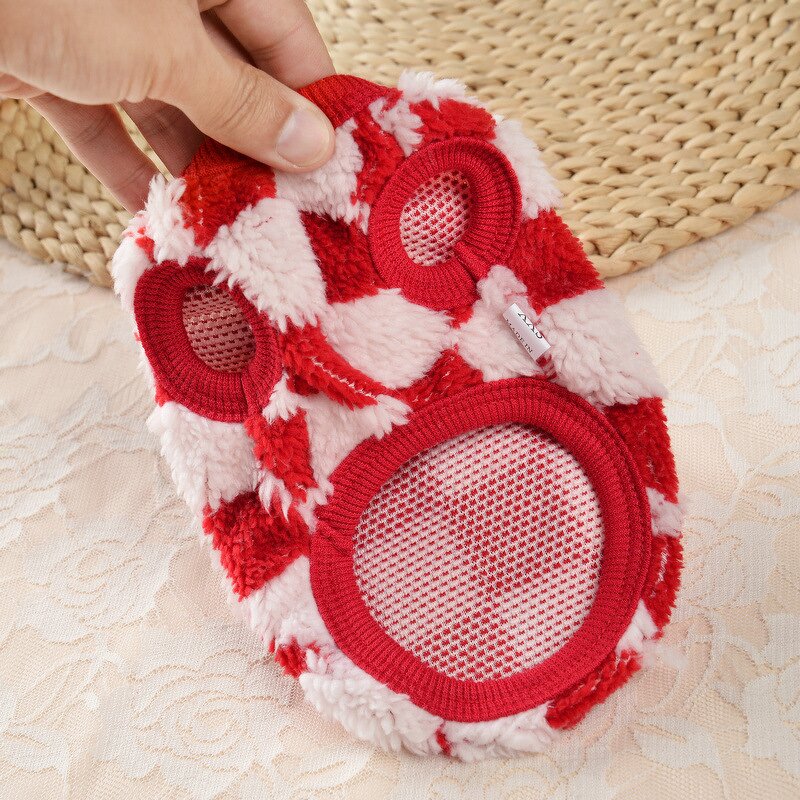 Pet Clothing Factory - Cartoon Fruit Checkered Pattern Coat