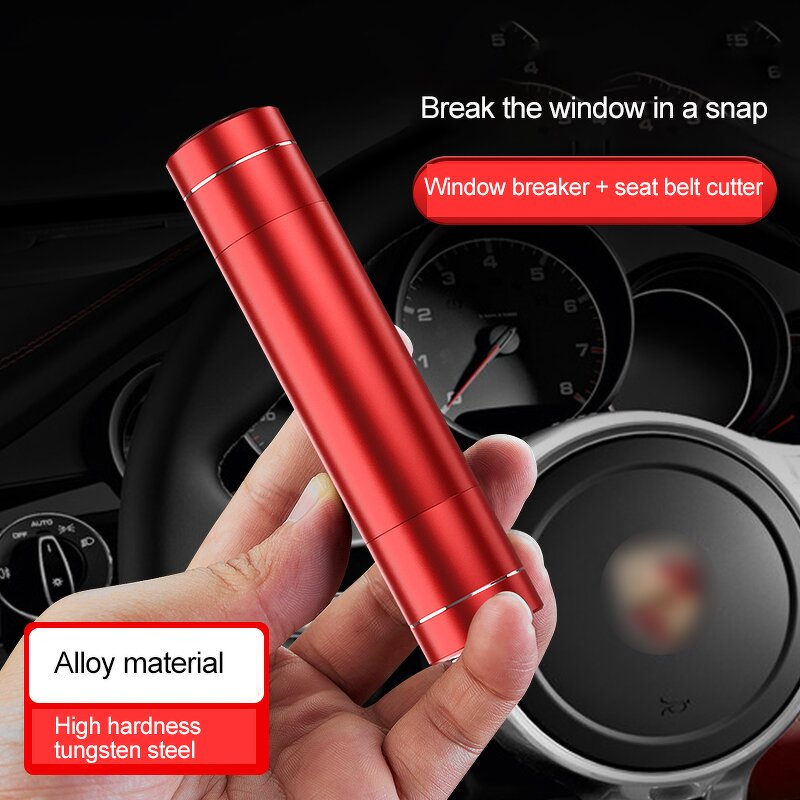 Car Safety Hammer Factory - Aluminum Alloy 2-in-1 Emergency Escape Tool