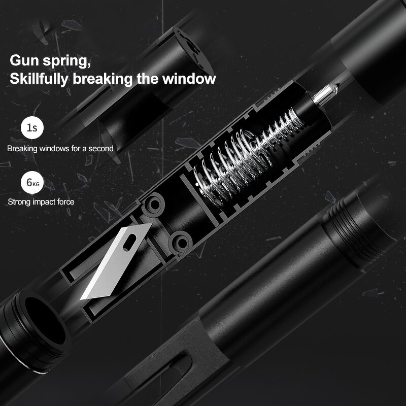 Car Safety Hammer Factory - Aluminum Alloy Emergency Rescue Escape Tool