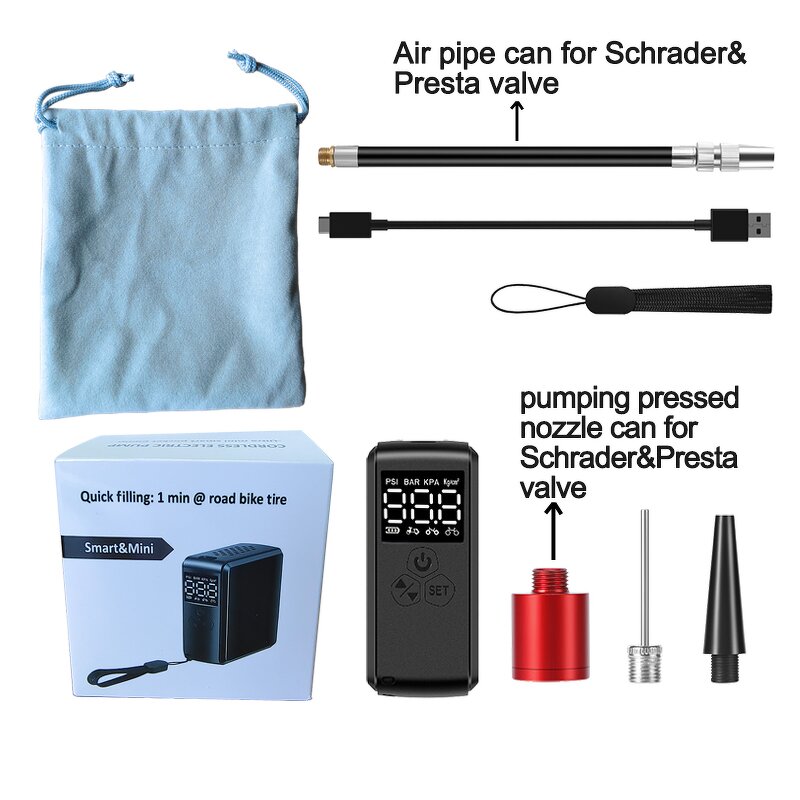 Tire Inflator Pump Factory - 150PSI Cordless Portable Air Compressor