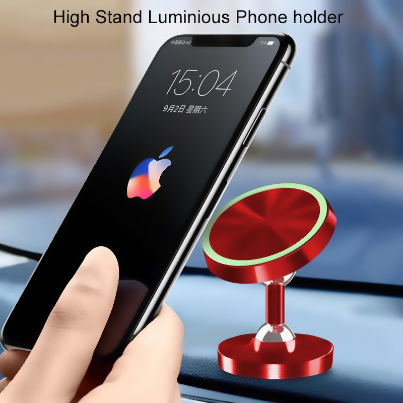 Car Phone Holder Factory - Luminous Silicon Dual Ball Dashboard Bracket