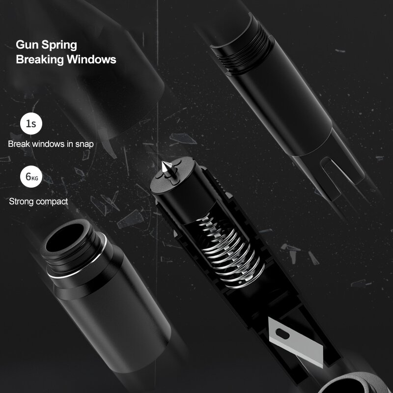 Car Safety Hammer Factory - Hot Sale 2 in 1 Emergency Window Breaker