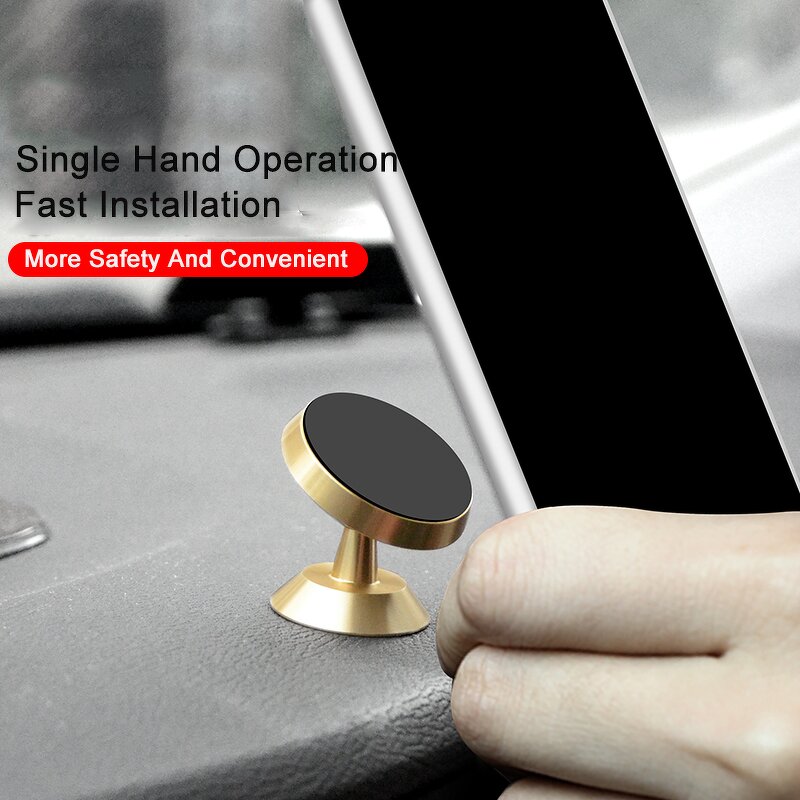 Car Phone Holder Factory - 360 Degree Rotation Magnetic Dashboard Mount