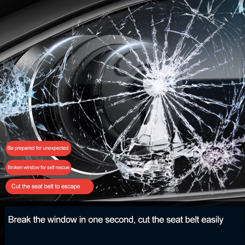 Car Safety Hammer Factory - Hot Sale 2 in 1 Emergency Window Breaker