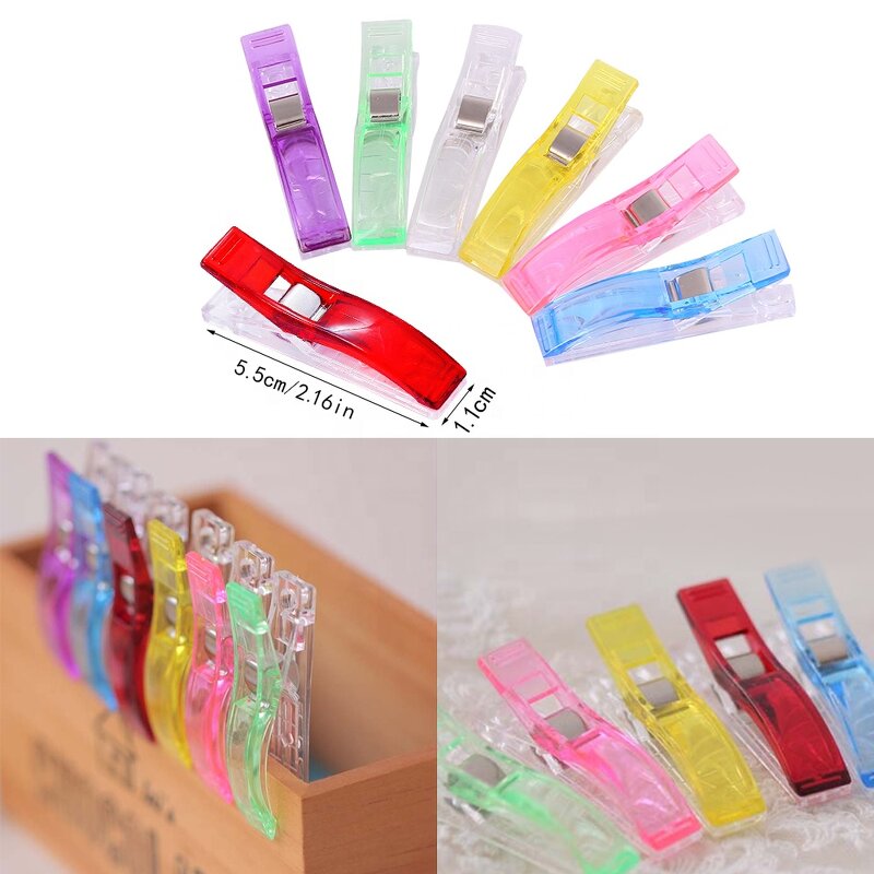 Sewing Clips Factory - Fabric Binding Wonder Long Plastic Binder Clips