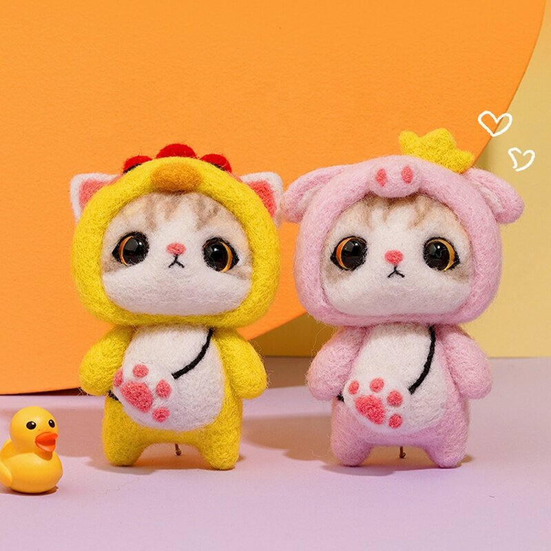 Needle Felting Kit Factory - DIY Creativity Plush Chick Doll Wool Set