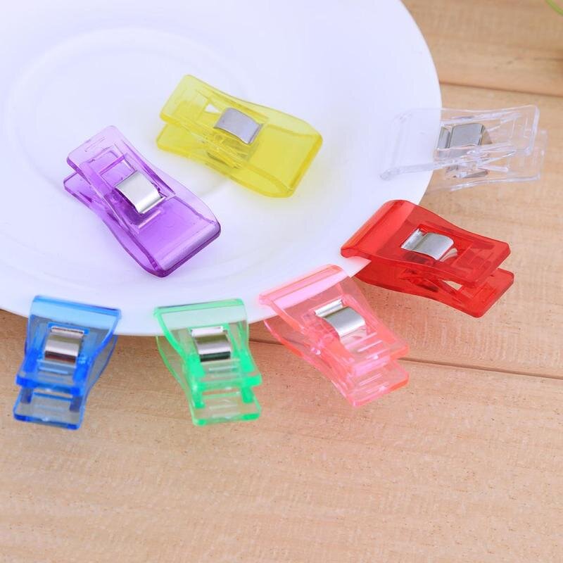 Sewing Clips Factory - Wholesale 100pcs Colorful Plastic Fabric Clips