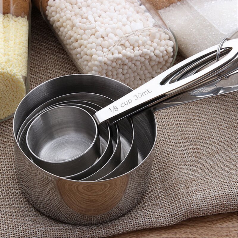 Measuring Spoons Set Factory - High Quality 5pcs Stainless Steel Scoop