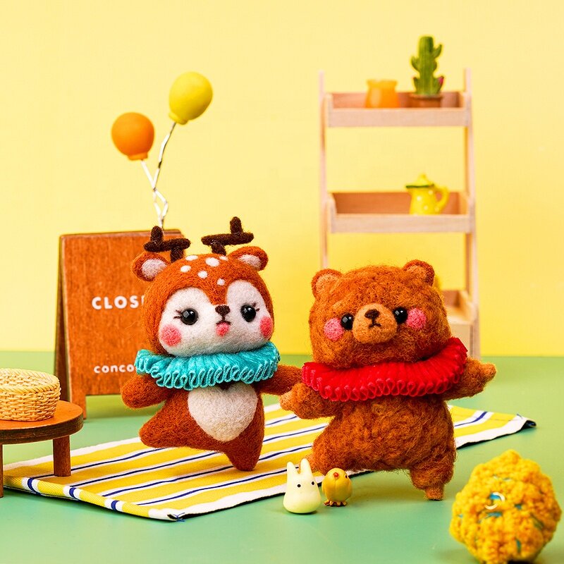 Needle Felting Kits Factory - Hot Selling Ballet Elk Wool Felt for Beginners