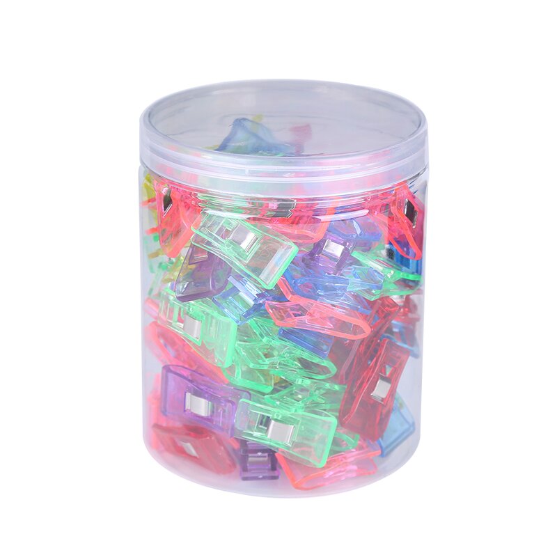 Sewing Clips Factory - 100pcs Colorful Plastic Fabric Patchwork Clips