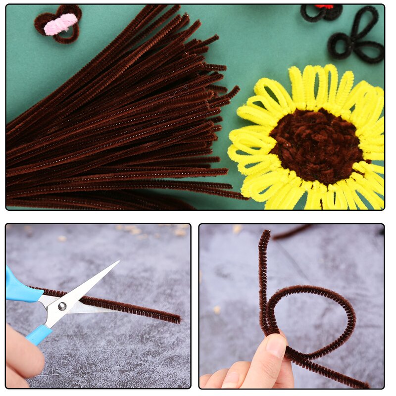 Pipe Cleaners Factory - 150pcs Fuzzy Sticks Children Educational Toys