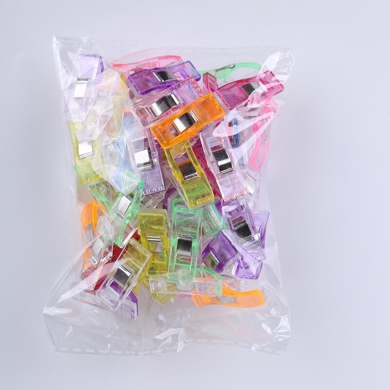 Sewing Clips Factory - Wholesale 50pcs Plastic Colorful Patchwork Clips