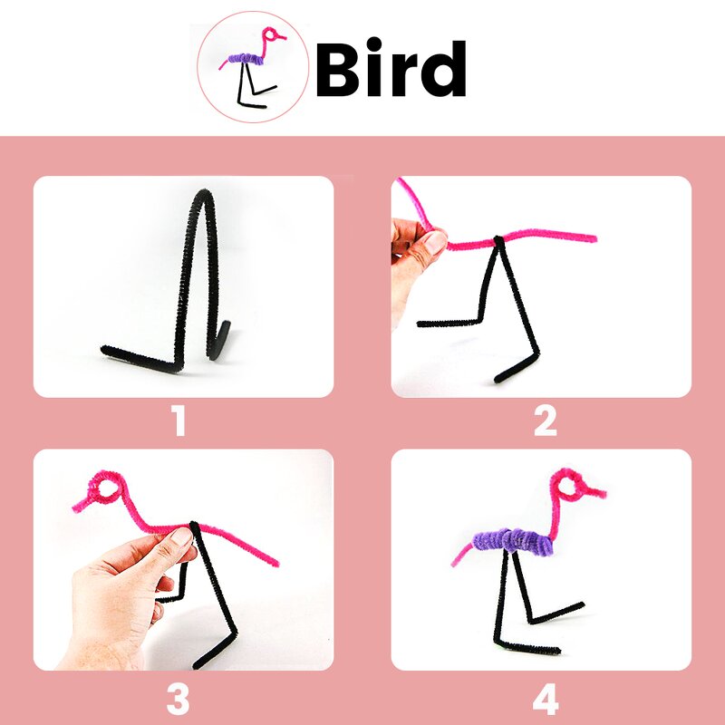 Pipe Cleaners Factory - 100pcs Black Pipe Cleaners for DIY Crafts