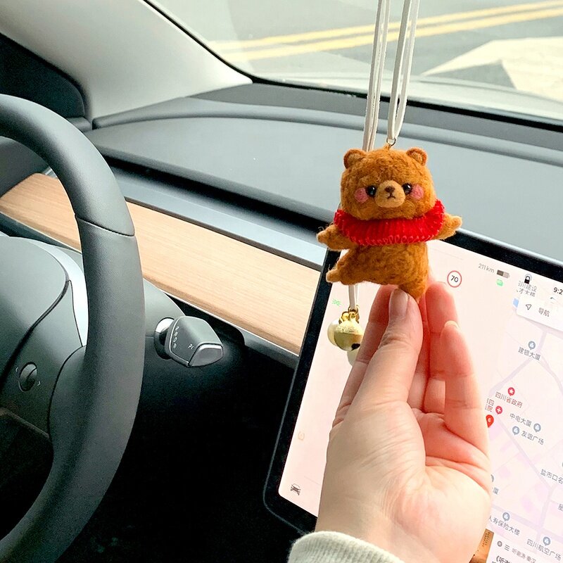 Needle Felting Supplies Factory - Ballet Brown Bear Wool Felt Animal Kit