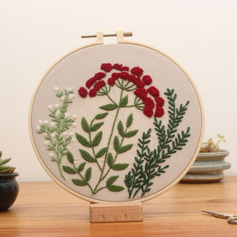 Embroidery Kit Factory - Flower Home Decoration Plant Starter Kit