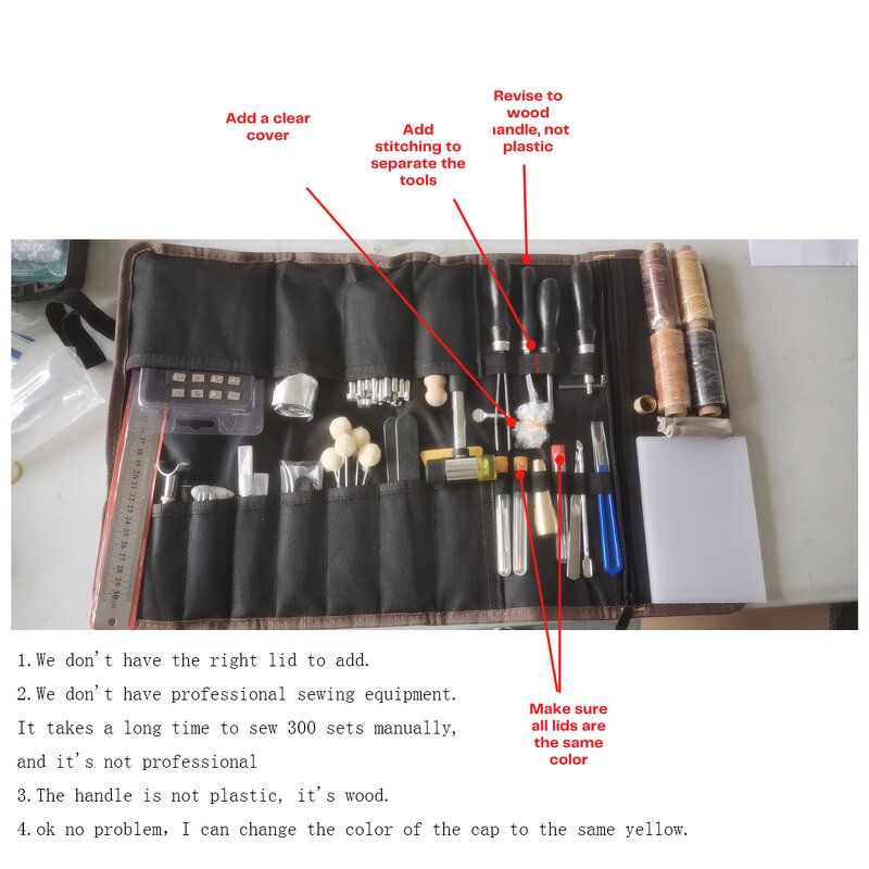 Leather Craft Kit Factory - 23pcs Leather Sewing Tools Package