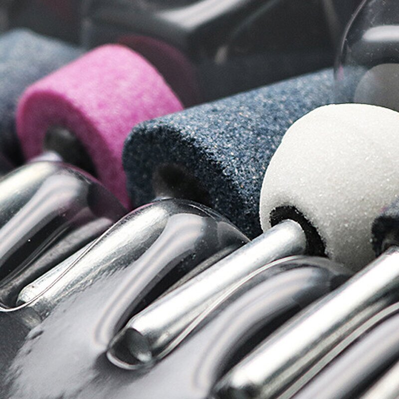 Mounted Stone Set Factory - 10Pcs Abrasives Grinding Cone Head Set