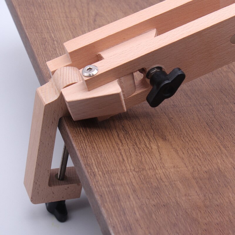 Leather Sewing Table Factory - Beech Wood Foldable Desktop Stitching Tools