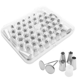 Decorating Nozzle Set Factory - 52-Head Stainless Steel Baking DIY Tools