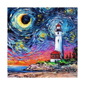 Diamond Painting Kits Factory - Cartoon Seascape DIY 5D Diamond Painting