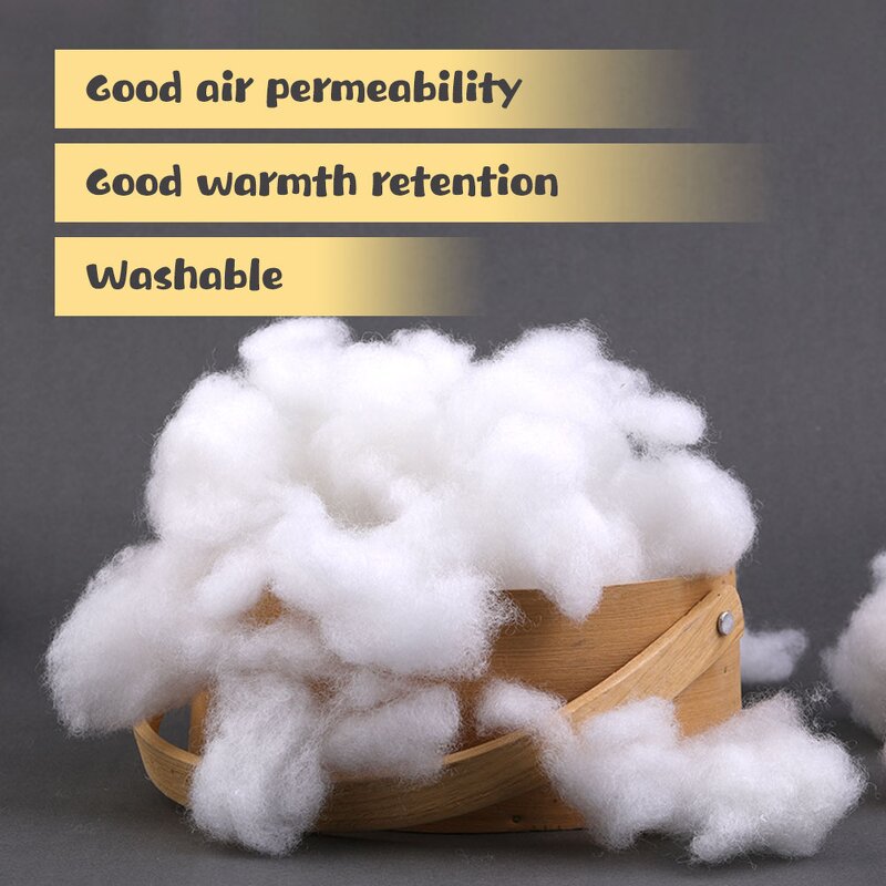 Polyester Fiber Fill Factory - White Fluff High Resilience Polyfill