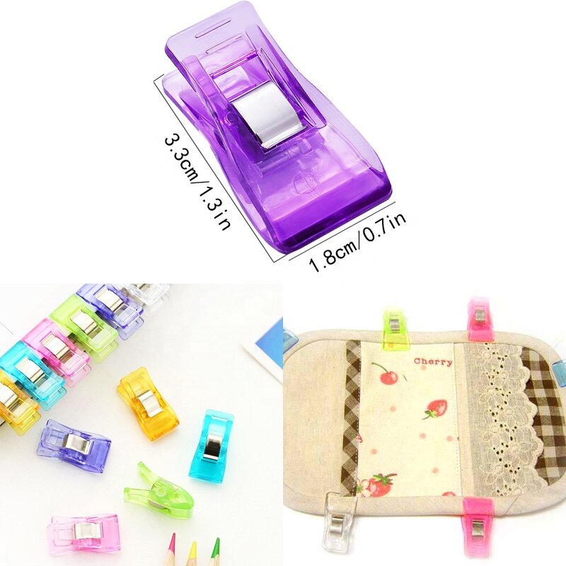 Sewing Clips Factory - Colorful Plastic Clips for Patchwork DIY Crafts
